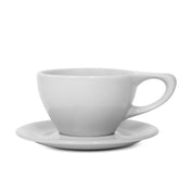 notNeutral Light Gray Lino Large Latte Cup & Saucer